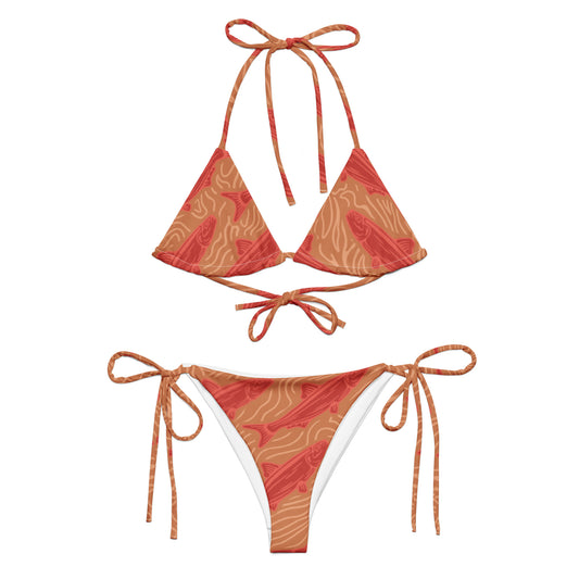 Orange Fish Bikini Set