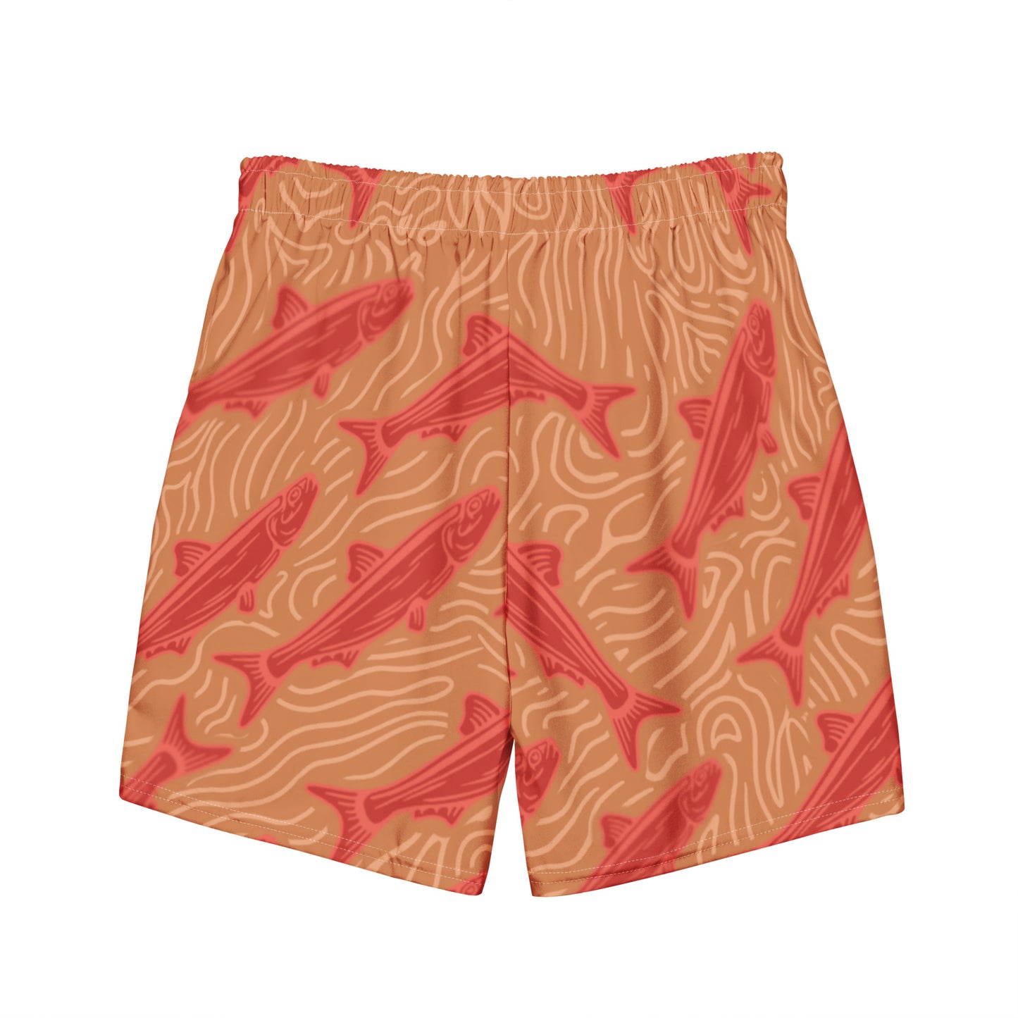 Orange Fish Swim Trunk