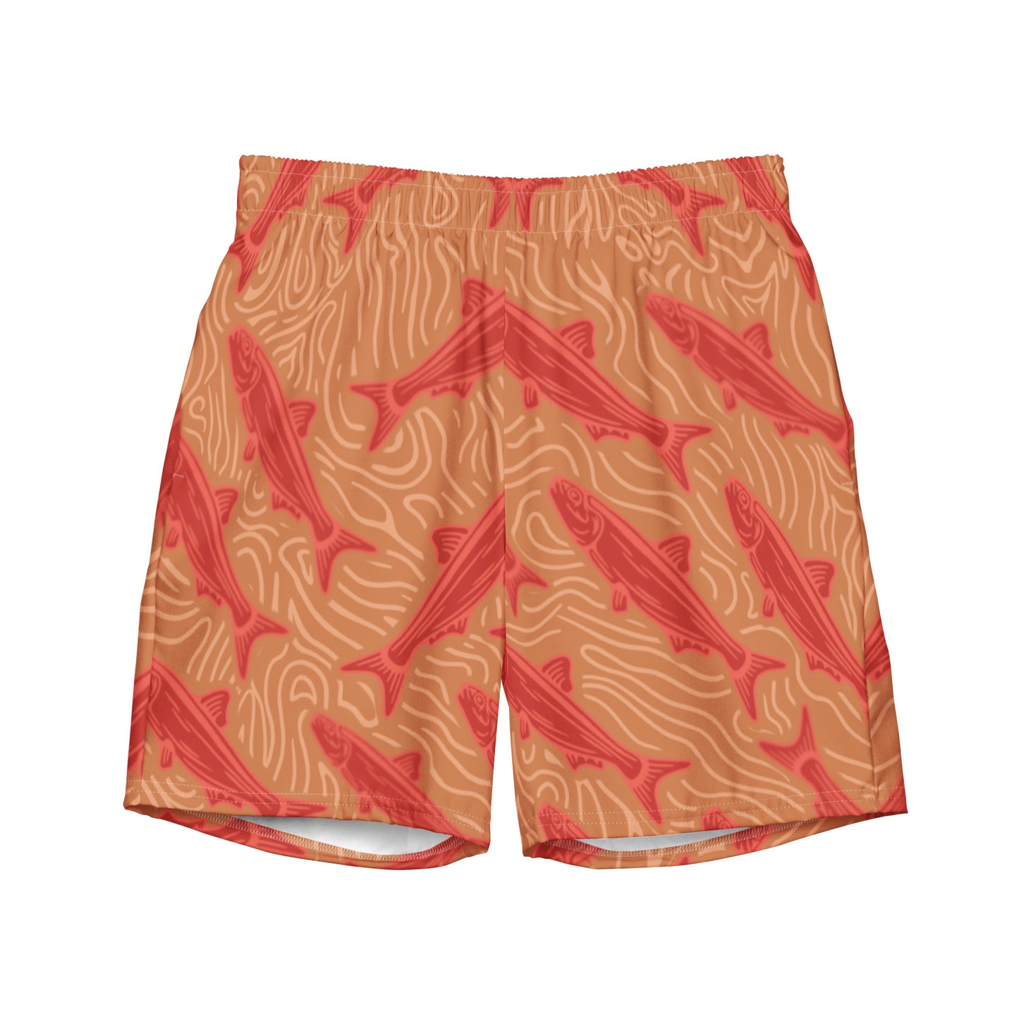 Orange Fish Swim Trunk